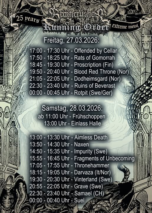 Running Order