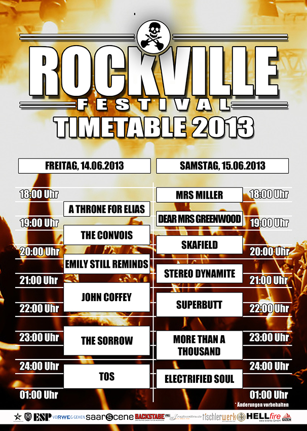 Running-Order-2013
