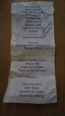 Setlist