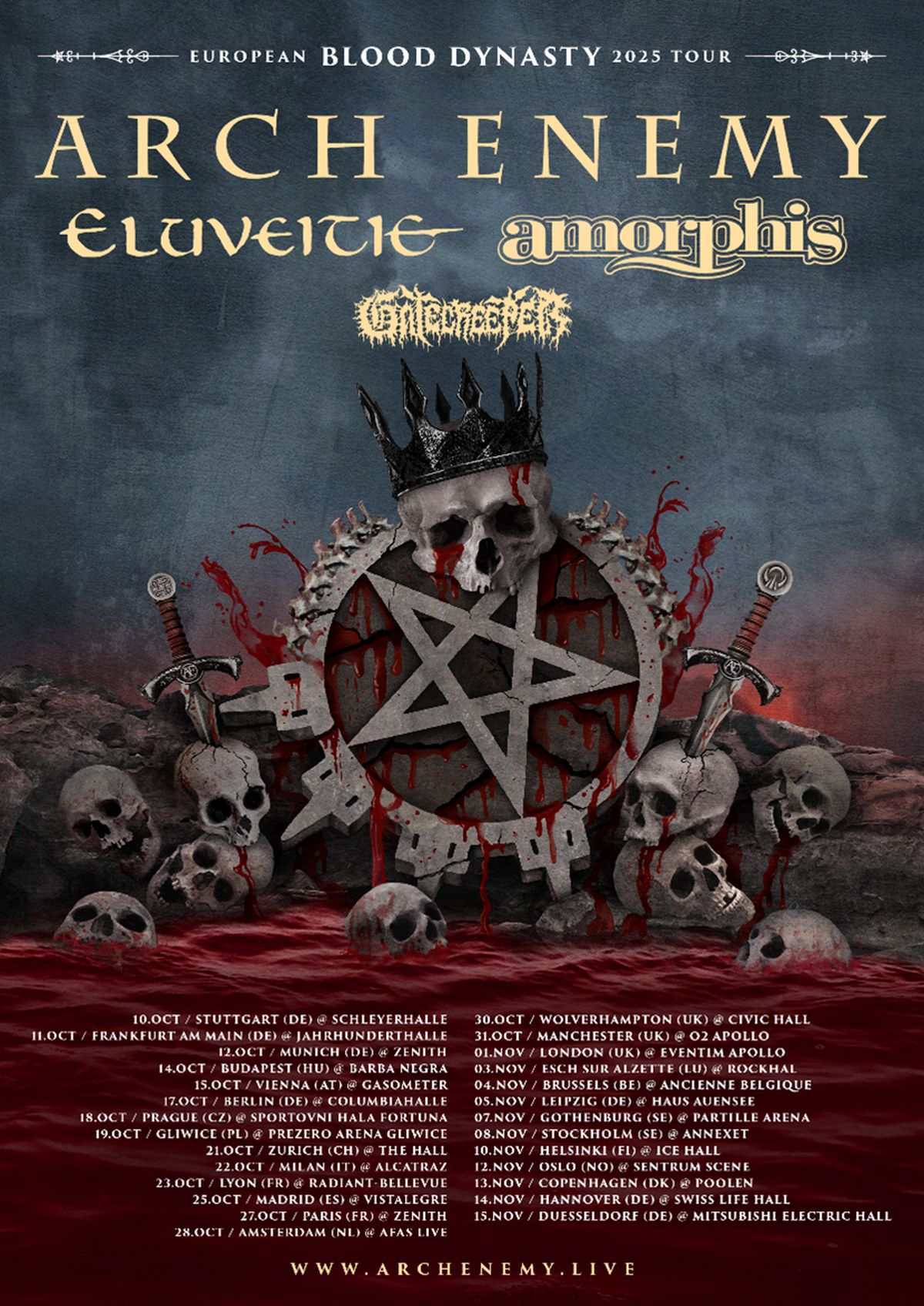 Arch Enemy Tour Poster 2
