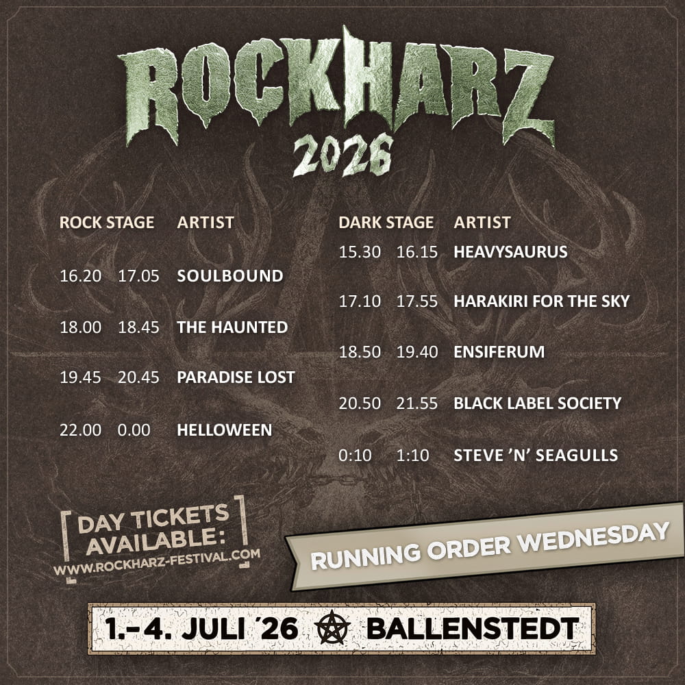 rockharz festival running order 2026 5